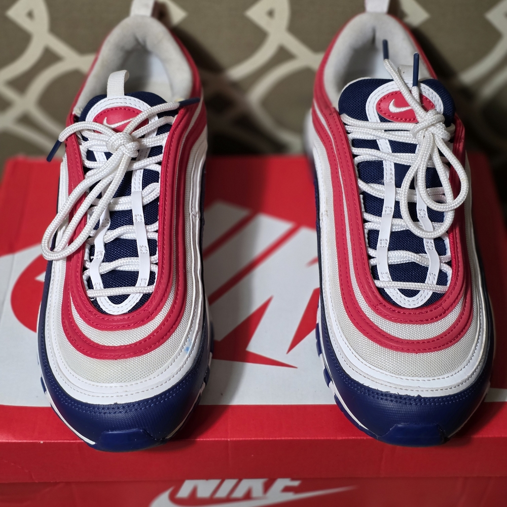 Nike Red and Blue Sneakers